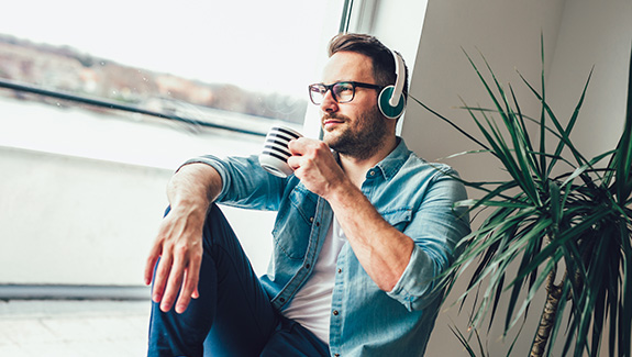 Listening to Podcast